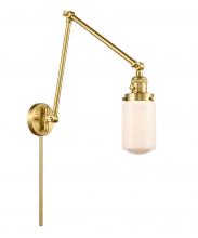 Innovations Lighting 238-SG-G311 - Dover - 1 Light - 5 inch - Satin Gold -Adjustable Swing Arm