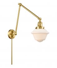 Innovations Lighting 238-SG-G531 - Oxford - 1 Light - 8 inch - Satin Gold -Adjustable Swing Arm
