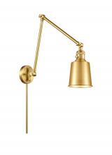Innovations Lighting 238-SG-M9-SG - Addison - 1 Light - 8 inch - Satin Gold -Adjustable Swing Arm