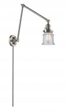 Innovations Lighting 238-SN-G184S - Canton - 1 Light - 8 inch - Brushed Satin Nickel -Adjustable Swing Arm