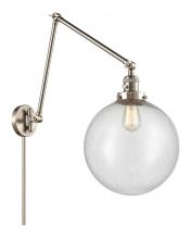 Innovations Lighting 238-SN-G204-12 - Beacon - 1 Light - 12 inch - Brushed Satin Nickel -Adjustable Swing Arm