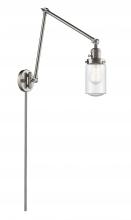 Innovations Lighting 238-SN-G314 - Dover - 1 Light - 5 inch - Brushed Satin Nickel -Adjustable Swing Arm