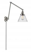 Innovations Lighting 238-SN-G44 - Cone - 1 Light - 8 inch - Brushed Satin Nickel -Adjustable Swing Arm