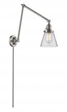 Innovations Lighting 238-SN-G62 - Cone - 1 Light - 8 inch - Brushed Satin Nickel -Adjustable Swing Arm