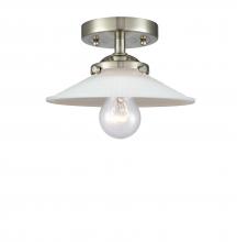 Innovations Lighting 284-1C-SN-G1-LED - Halophane 1 Light Semi-Flush Mount