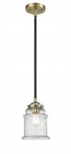 Innovations Lighting 284-1S-BAB-G184 - Canton - 1 Light - 6 inch - Black Antique Brass - Stem hung - Mini Pendant