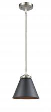 Innovations Lighting 284-1S-SN-M13-BK - Appalachian - 1 Light - 8 inch - Brushed Satin Nickel - Stem hung - Mini Pendant
