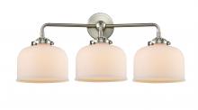 Innovations Lighting 284-3W-SN-G71-LED - Large Bell 3 Light Bath Vanity Light