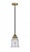 Innovations Lighting 288-1S-BAB-G184 - Canton - 1 Light - 6 inch - Black Antique Brass - Stem hung - Mini Pendant