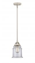 Innovations Lighting 288-1S-PN-G182 - Canton - 1 Light - 6 inch - Polished Nickel - Stem hung - Mini Pendant
