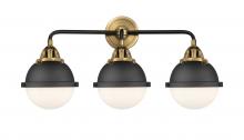 Innovations Lighting 288-3W-BAB-HFS-61-BK - Hampden - 3 Light - 25 inch - Black Antique Brass - Bath Vanity Light