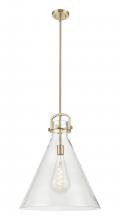 Innovations Lighting 410-1SL-CB-G411-18CL - Newton Cone - 1 Light - 18 inch - Champagne Bronze - Pendant