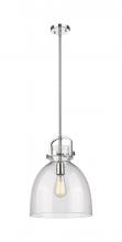 Innovations Lighting 410-1SM-PN-G412-12SDY - Newton Bell - 1 Light - 12 inch - Polished Nickel - Mini Pendant
