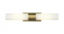 Innovations Lighting 429-2WL-BB-G429-11WH - Empire - 2 Light - 5 inch - Brushed Brass - Bath Vanity Light