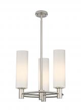 Innovations Lighting 434-3CR-SN-G434-12WH - Crown Point - 3 Light - 18 inch - Satin Nickel - Pendant