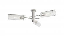 Innovations Lighting 434-3F-SN-G434-12SDY - Crown Point - 3 Light - 34 inch - Satin Nickel - Semi-Flush Mount