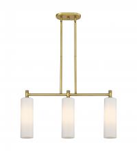 Innovations Lighting 434-3I-BB-G434-12WH - Crown Point - 3 Light - 31 inch - Brushed Brass - Island Light
