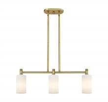 Innovations Lighting 434-3I-BB-G434-7WH - Crown Point - 3 Light - 31 inch - Brushed Brass - Island Light