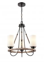 Innovations Lighting 442-3CR-BK-G4421 - Paladin - 3 Light - 19 inch - Matte Black - Chain Hung - Mini Chandelier