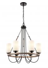 Innovations Lighting 442-6CR-BK-G4421 - Paladin - 6 Light - 25 inch - Matte Black - Chain Hung - Chandelier