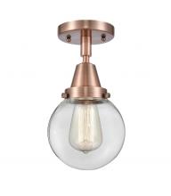 Innovations Lighting 447-1C-AC-G202-6 - Beacon - 1 Light - 6 inch - Antique Copper - Semi-Flush Mount