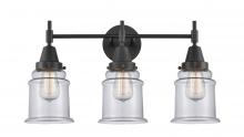 Innovations Lighting 447-3W-BK-G182 - Canton - 3 Light - 24 inch - Matte Black - Bath Vanity Light