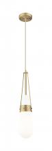 Innovations Lighting 452-1P-BB-G452-4GWH - Milan - 1 Light - 4 inch - Brushed Brass - Pendant