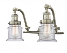 Innovations Lighting 515-2W-SN-G182S - Canton - 2 Light - 18 inch - Brushed Satin Nickel - Adjustable Bath Vanity Light