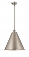 Innovations Lighting 516-1S-SN-MBC-16-SN - Berkshire - 1 Light - 16 inch - Brushed Satin Nickel - Pendant
