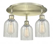 Innovations Lighting 516-3C-AB-G2511 - Caledonia - 3 Light - 17 inch - Antique Brass - Semi-Flush Mount