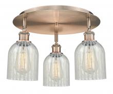 Innovations Lighting 516-3C-AC-G2511 - Caledonia - 3 Light - 17 inch - Antique Copper - Semi-Flush Mount