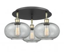Innovations Lighting 516-3C-BAB-G247 - Gorham - 3 Light - 21 inch - Black Antique Brass - Semi-Flush Mount