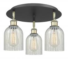Innovations Lighting 516-3C-BAB-G2511 - Caledonia - 3 Light - 17 inch - Black Antique Brass - Semi-Flush Mount