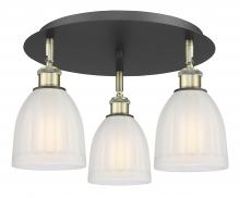 Innovations Lighting 516-3C-BAB-G441 - Brookfield - 3 Light - 18 inch - Black Antique Brass - Semi-Flush Mount