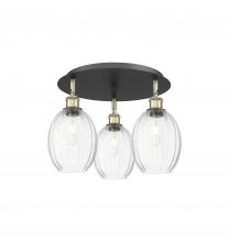 Innovations Lighting 516-3C-BAB-G459-6CL - Preston Bulb - 3 Light - 18 inch - Black Antique Brass - Semi-Flush Mount
