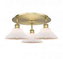 Innovations Lighting 516-3C-BB-G131 - Orwell - 3 Light - 20 inch - Brushed Brass - Semi-Flush Mount