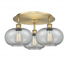 Innovations Lighting 516-3C-BB-G247 - Gorham - 3 Light - 21 inch - Brushed Brass - Semi-Flush Mount