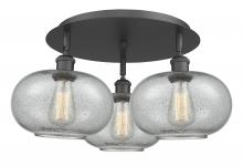 Innovations Lighting 516-3C-BK-G247 - Gorham - 3 Light - 21 inch - Matte Black - Semi-Flush Mount