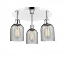 Innovations Lighting 516-3C-PC-G257 - Caledonia - 3 Light - 17 inch - Polished Chrome - Semi-Flush Mount