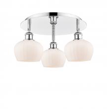 Innovations Lighting 516-3C-PC-G91 - Fenton - 3 Light - 18 inch - Polished Chrome - Semi-Flush Mount