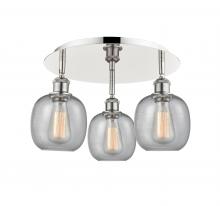 Innovations Lighting 516-3C-PN-G104 - Belfast - 3 Light - 18 inch - Polished Nickel - Semi-Flush Mount