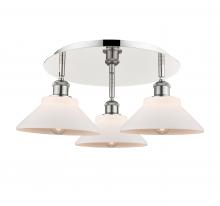 Innovations Lighting 516-3C-PN-G131 - Orwell - 3 Light - 20 inch - Polished Nickel - Semi-Flush Mount