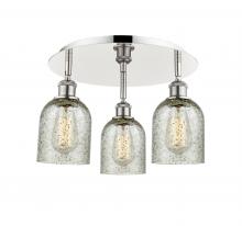 Innovations Lighting 516-3C-PN-G259 - Caledonia - 3 Light - 17 inch - Polished Nickel - Semi-Flush Mount