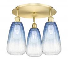 Innovations Lighting 516-3C-SG-G480-6SB - Brookhaven Almond - 3 Light - 18 inch - Satin Gold - Semi-Flush Mount