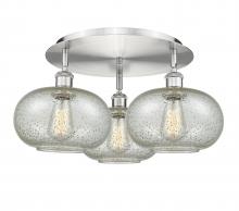 Innovations Lighting 516-3C-SN-G249 - Gorham - 3 Light - 21 inch - Satin Nickel - Semi-Flush Mount