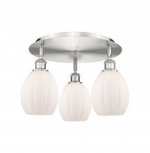 Innovations Lighting 516-3C-SN-G81 - Eaton - 3 Light - 17 inch - Satin Nickel - Semi-Flush Mount