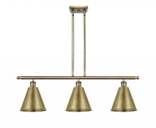 Innovations Lighting 516-3I-AB-MBC-8-AB - Berkshire - 3 Light - 36 inch - Antique Brass - Stem hung - Island Light