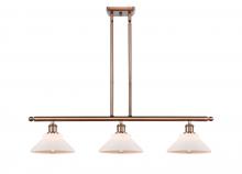 Innovations Lighting 516-3I-AC-G131 - Orwell - 3 Light - 36 inch - Antique Copper - Stem hung - Island Light