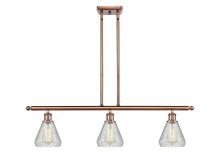 Innovations Lighting 516-3I-AC-G275 - Conesus - 3 Light - 36 inch - Antique Copper - Stem hung - Island Light