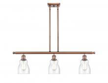 Innovations Lighting 516-3I-AC-G394 - Ellery - 3 Light - 36 inch - Antique Copper - Stem hung - Island Light